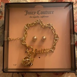 JUICY COUTURE BRACELET SET QUEENS CROWN NEw in BOX